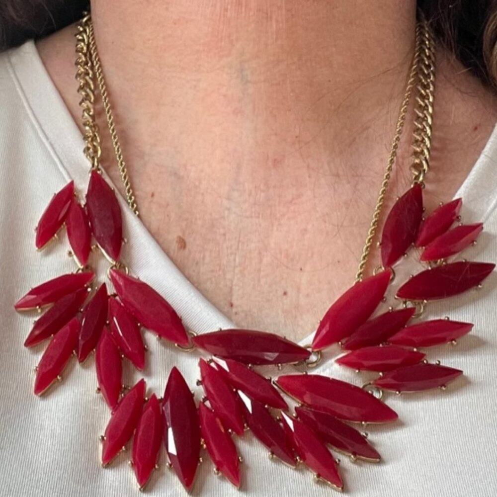 Ruby Statement Vine Necklace - Picture 6 of 9